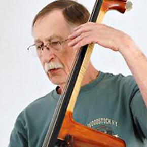 Dick Kniss & his bass.  Source: Saugerties Times