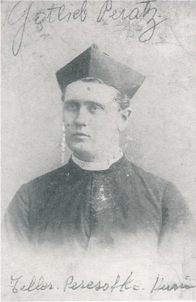 Father Beratz as a new priest in the parish of Dehler.