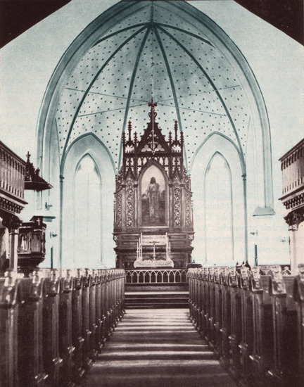 Gnadentau Lutheran Church Original interior.