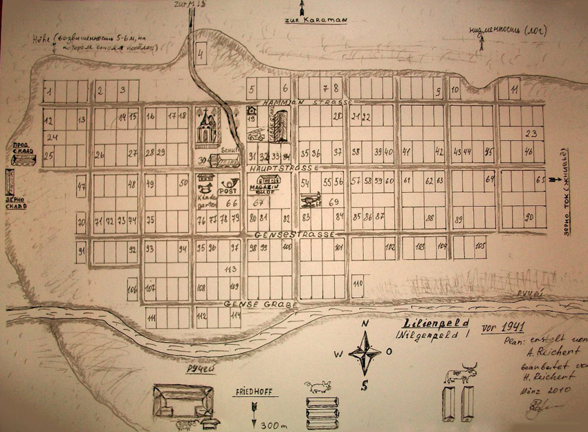 Map of Lilienfeld reflecting 1930s. Map compiled by Albert Reichert. Source: Lilienfeld Blog .