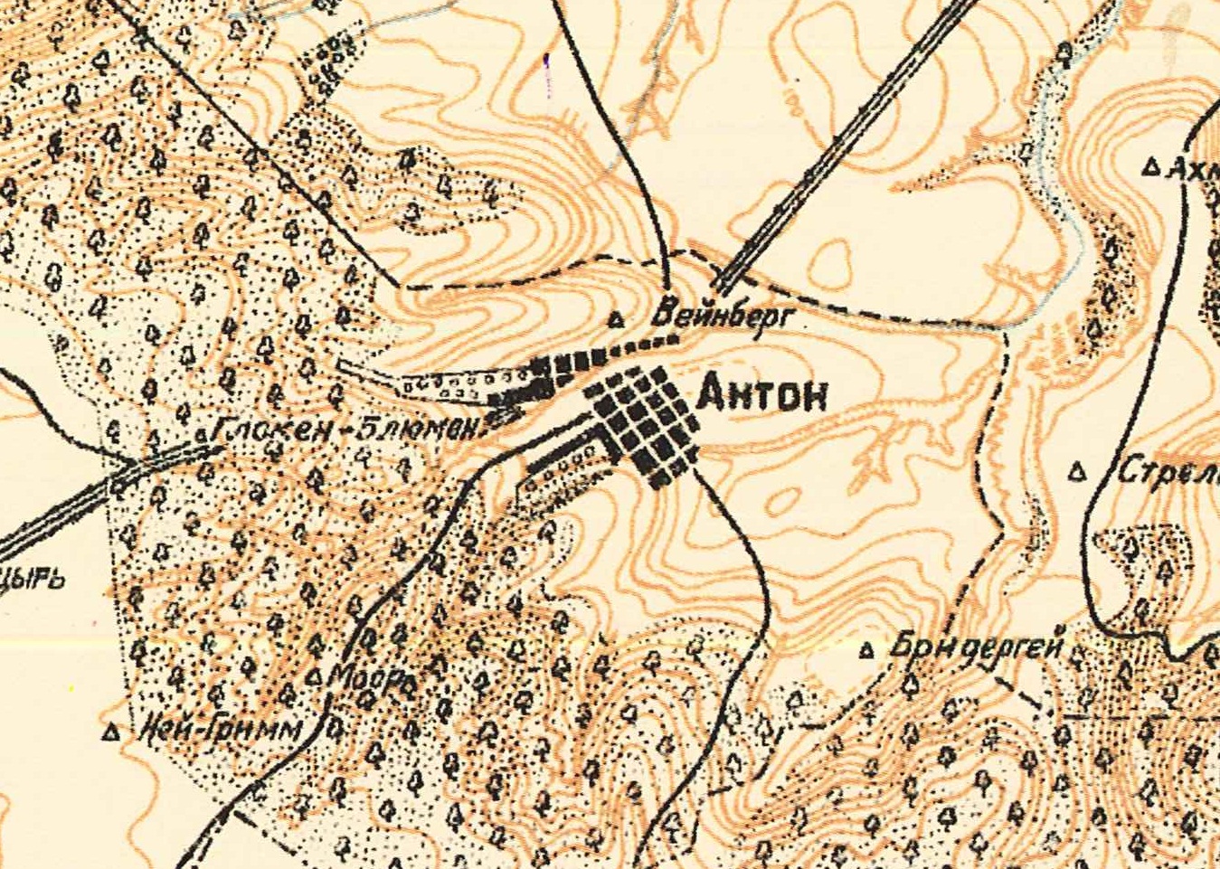 Map showing Anton (1935).