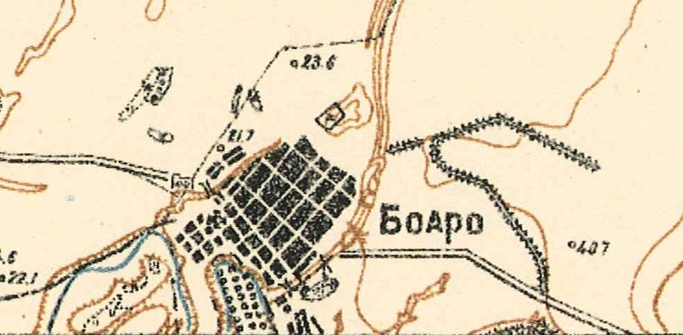 Map showing Boisroux (1935).