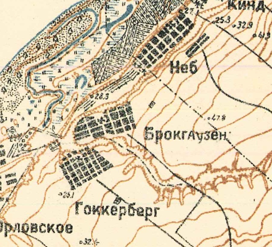 Map showing Hummel in the middle (1935).