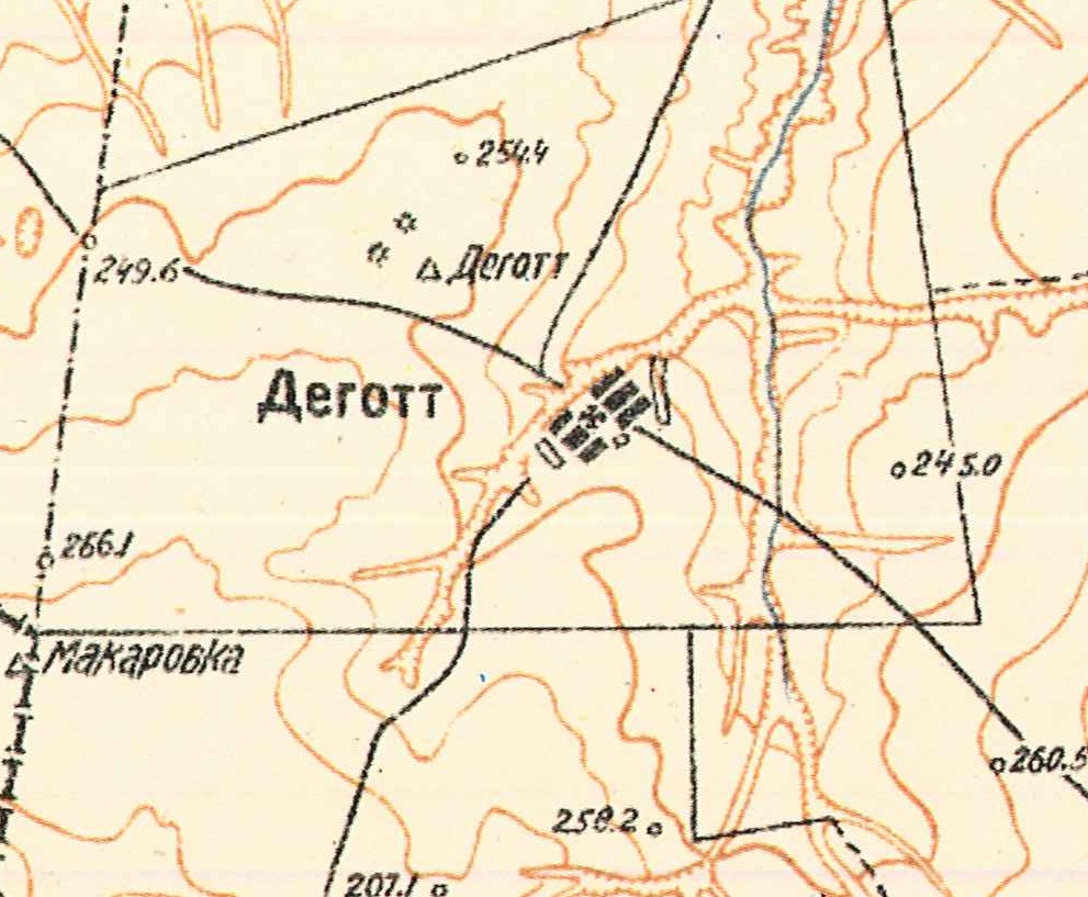 Map showing Degott (1935).
