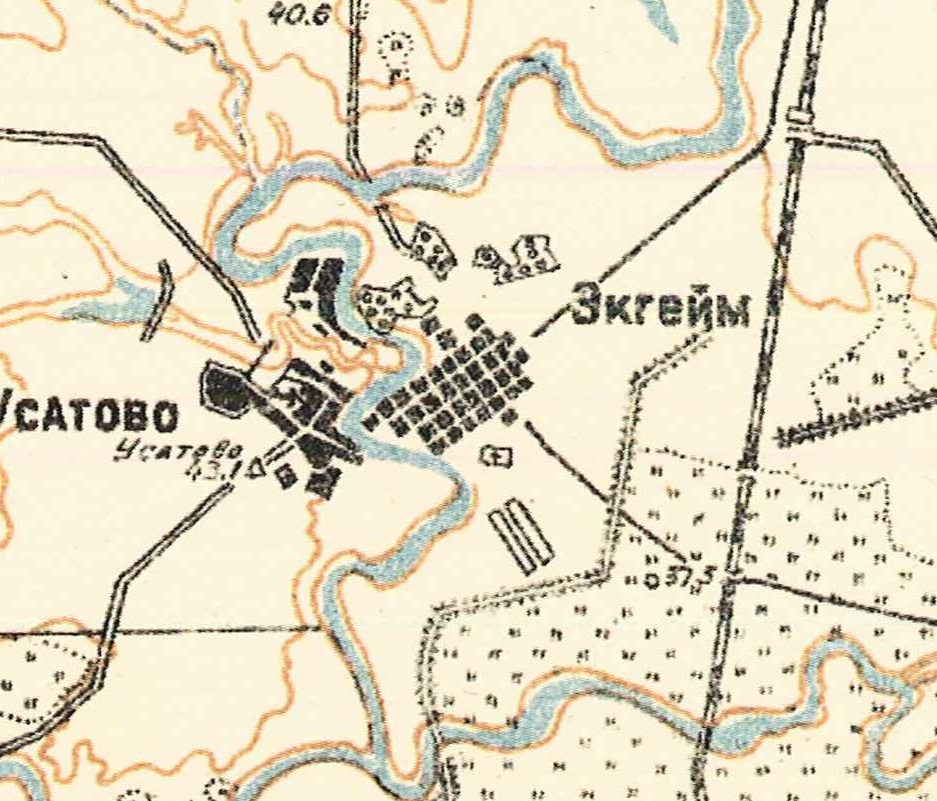 Map showing Eckheim (1935).