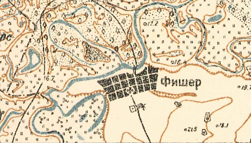 Map showing Fischer (1935).