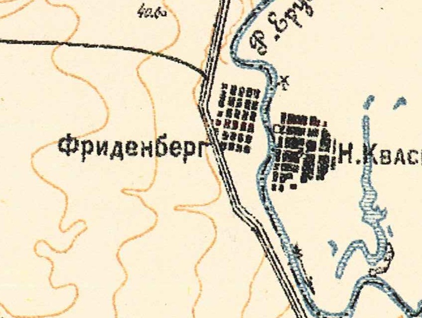 Map showing Friedenberg (1935).