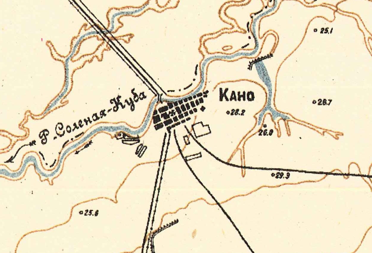 Map showing Kana (1935).