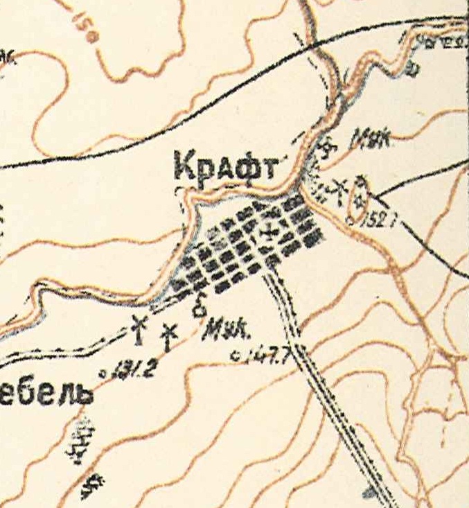 Map showing Kraft (1935).