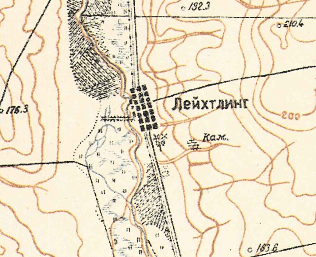 Map showing Leichtling (1935).