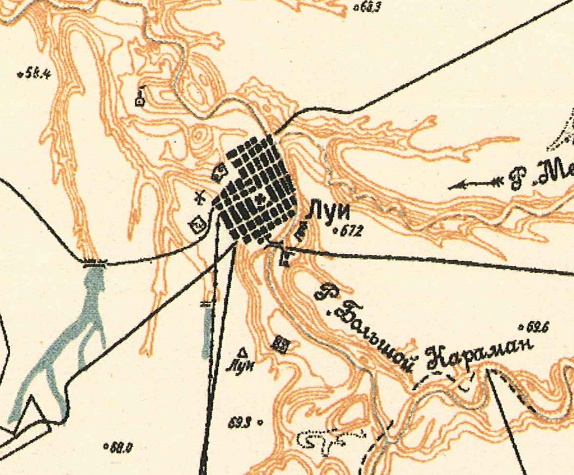 Map showing Louis (1935).