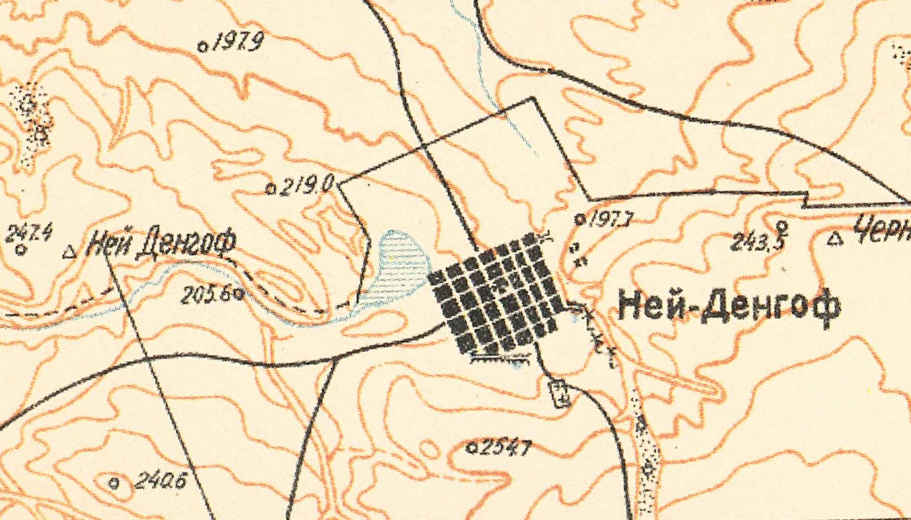 Map showing Neu-Dönhof (1935).