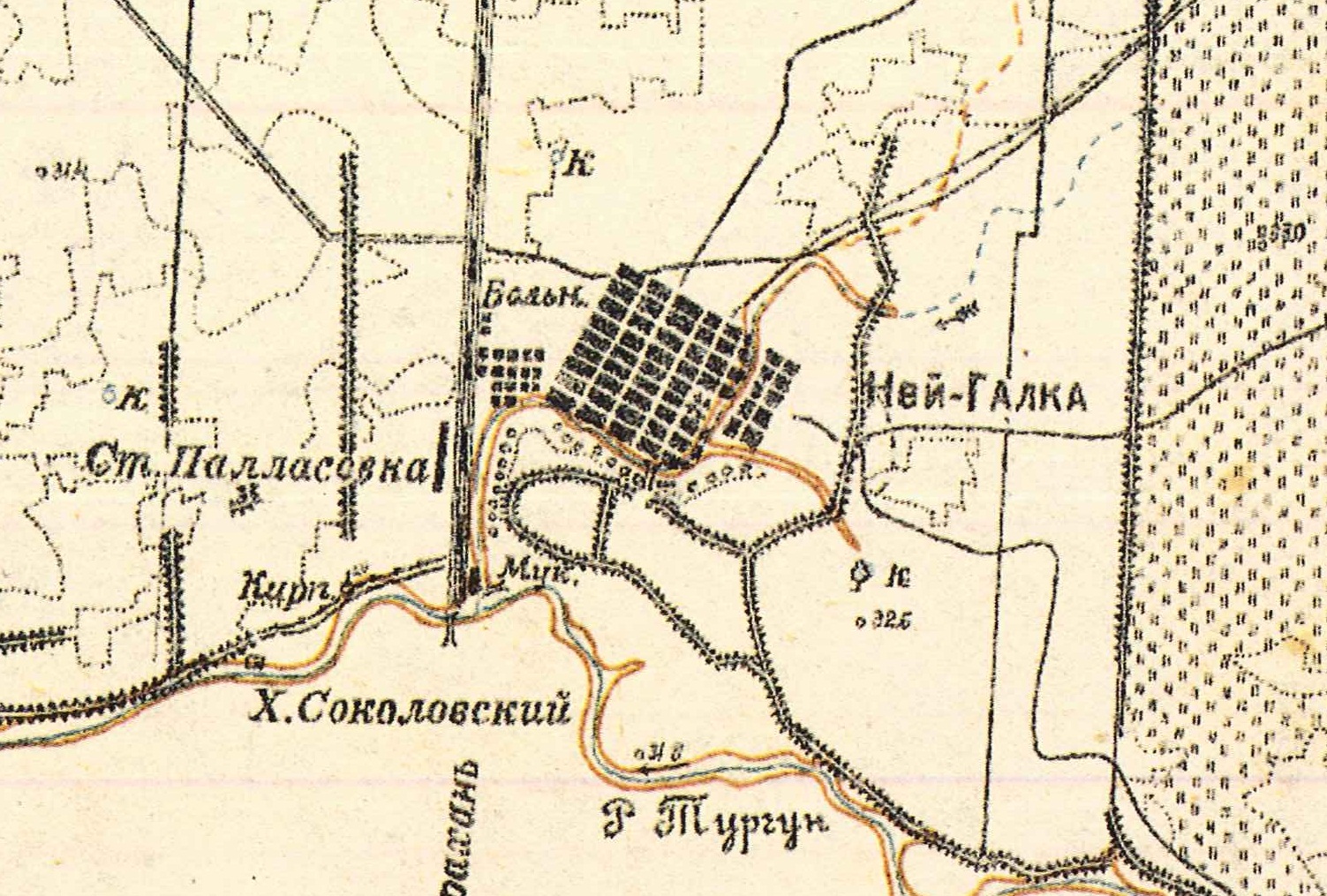 Map showing Neu-Galka (1935).