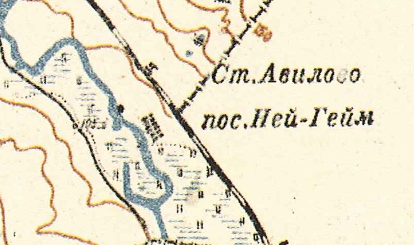Map showing Neuheim (1935).