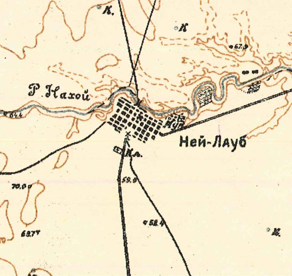 Map showing Neu-Laub (1935).