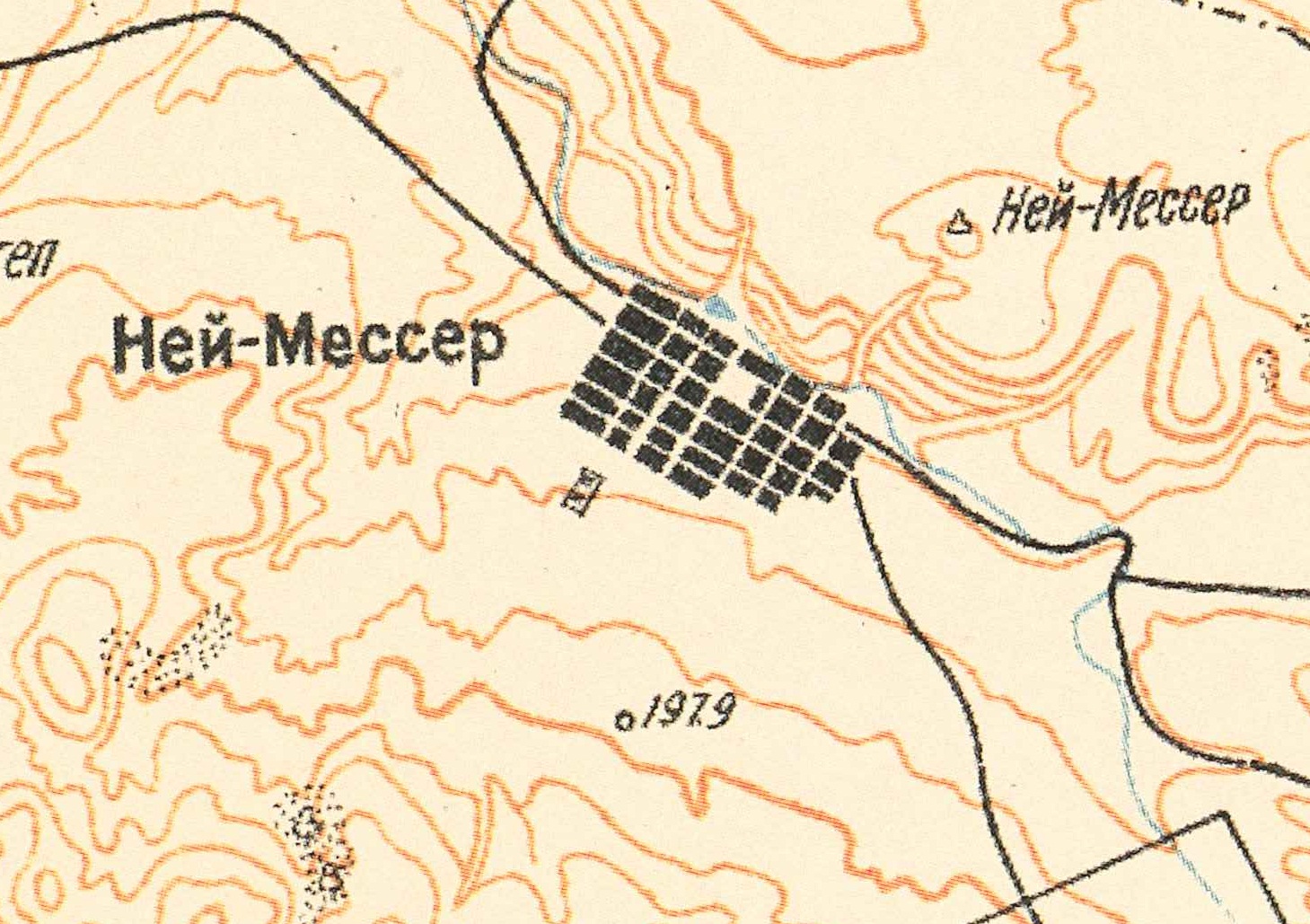 Map showing Neu-Messer (1935).