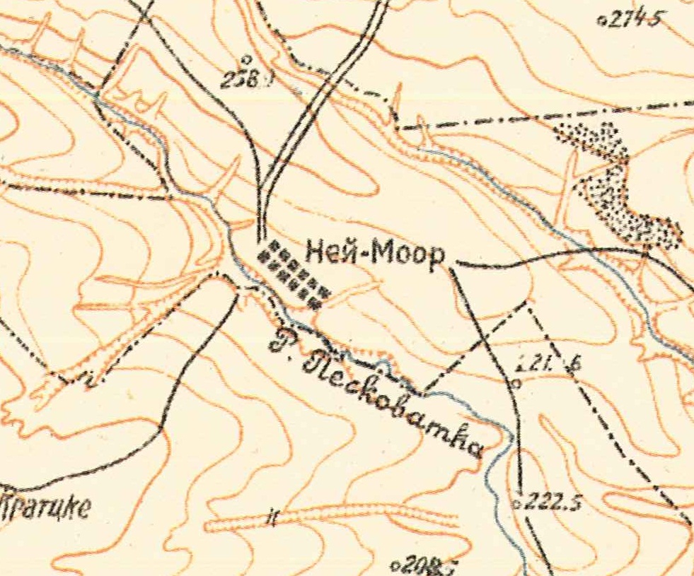 Map showing Neu-Moor (1935).