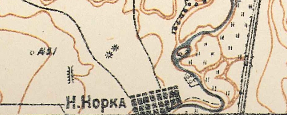 Map showing Neu-Norka (1935).