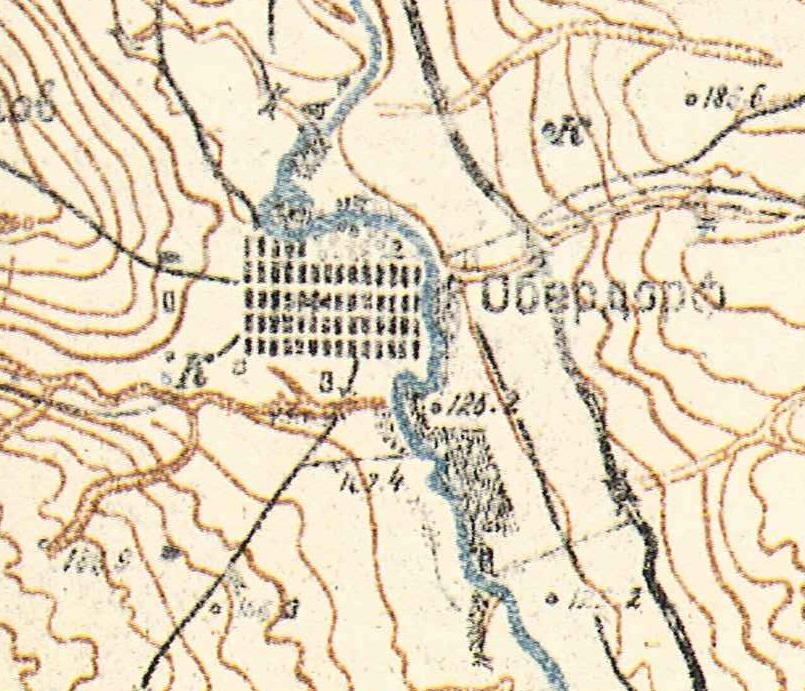 Map showing Oberdorf (1935).