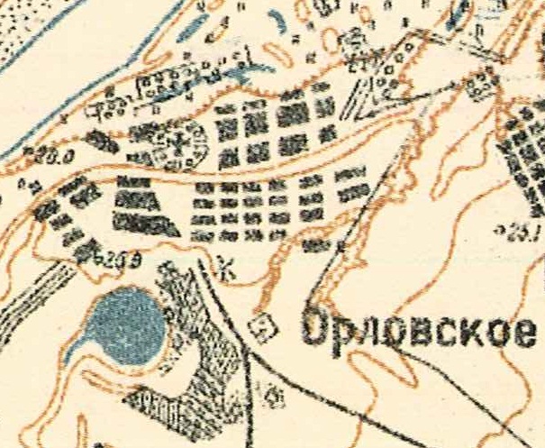 Map of Orlovskaya (1935).