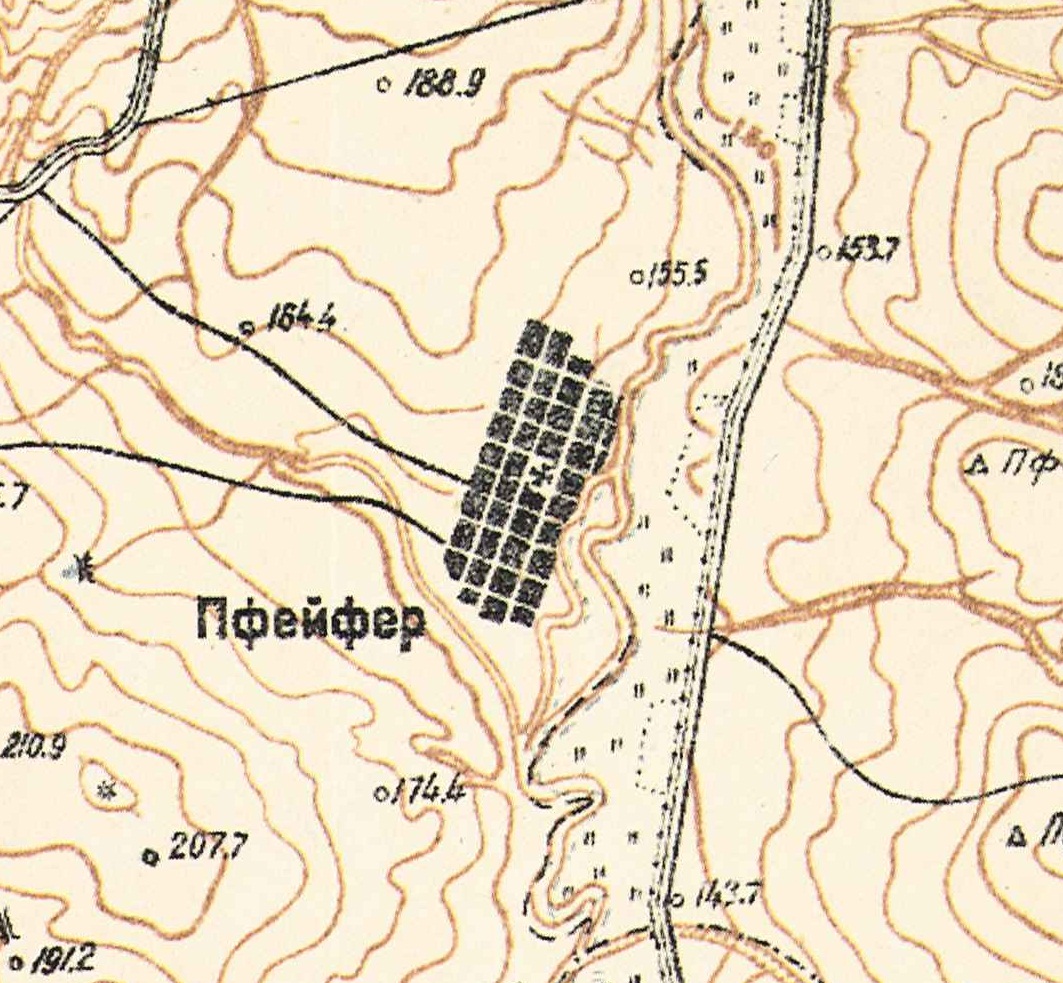 Map showing Pfeifer (1935).
