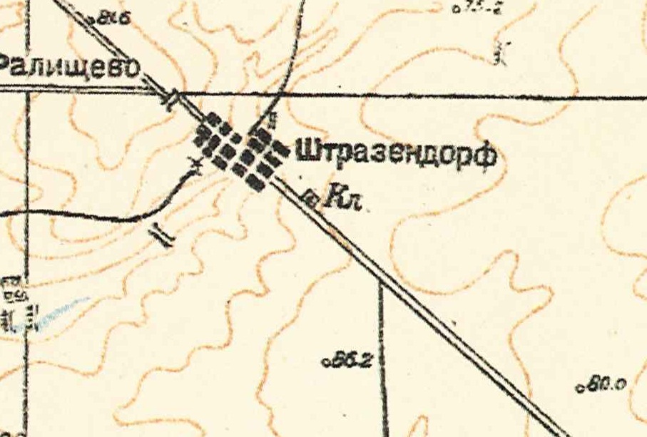 Map showing Strassendorf (1935).