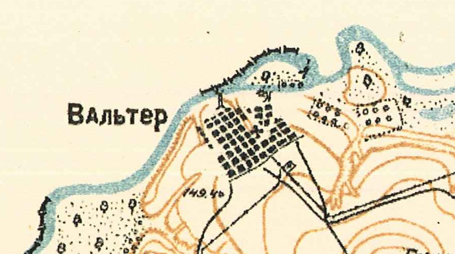 Map showing Walter (1935).