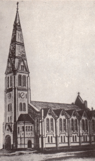 Zürich Lutheran Church of Jesus. Built in 1877. Source: Heimatbuch, 1972.