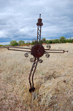 Volga German iron cross in Marienberg. Courtesy of Steve Schreiber.