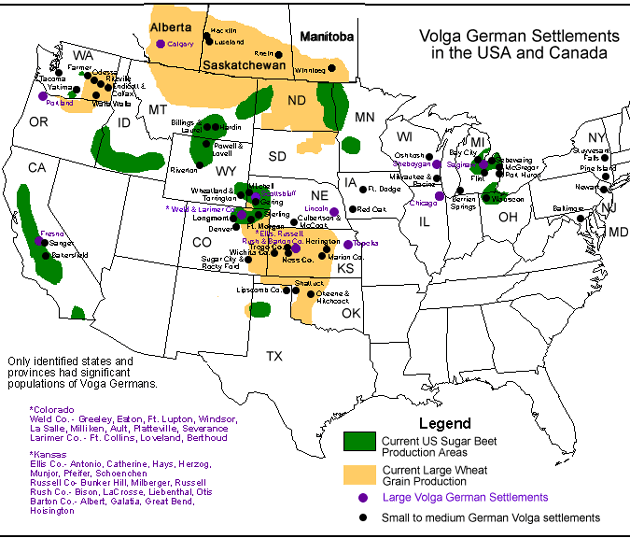 Volga German settlement in North America