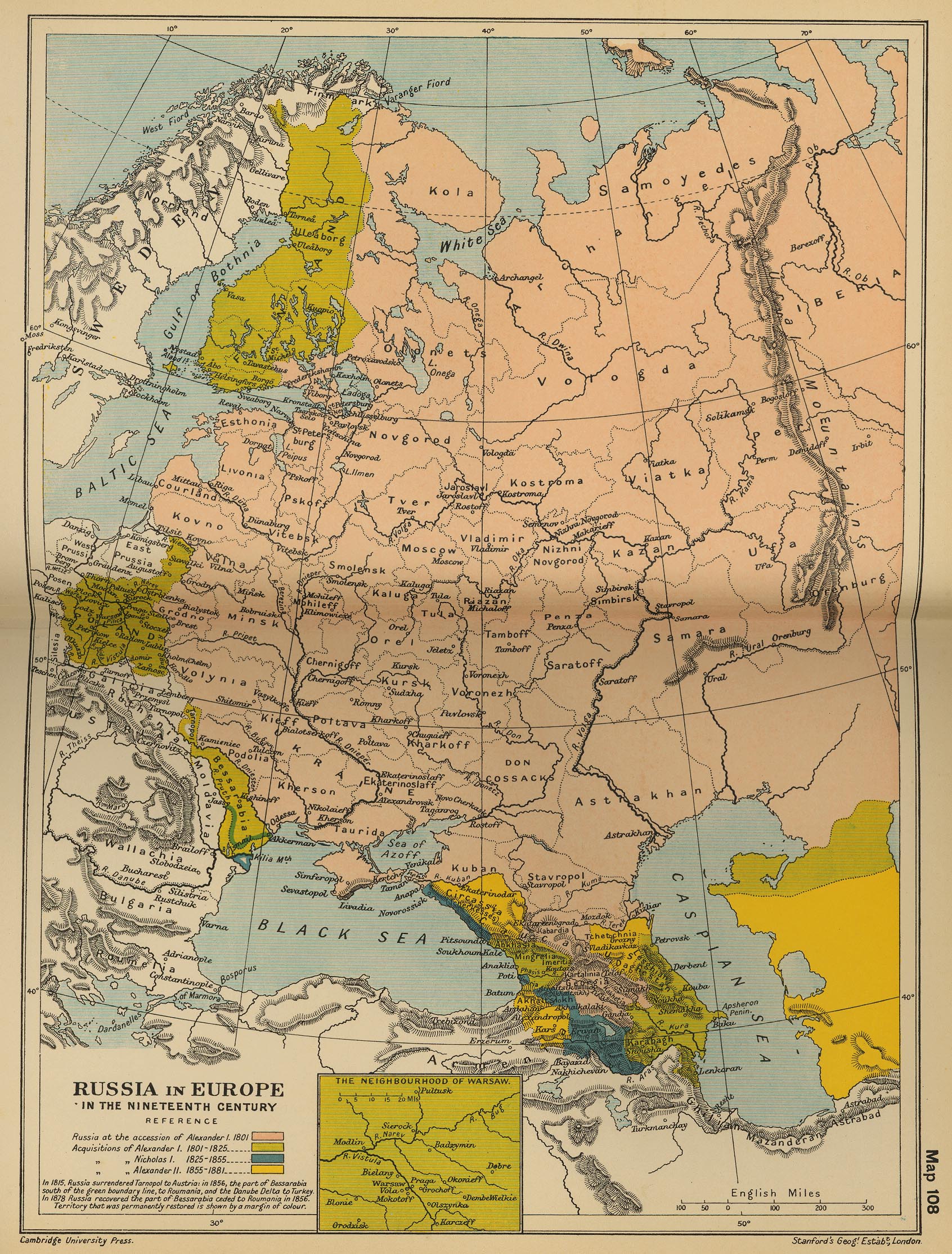 Russia in Europe in the 19th Century. Source: unknown.